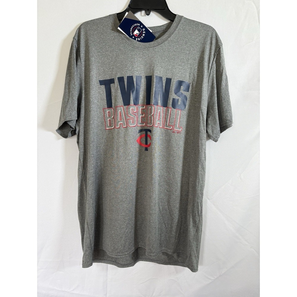 majestic t-shirt size xl minnesota twins baseball short sleeves new